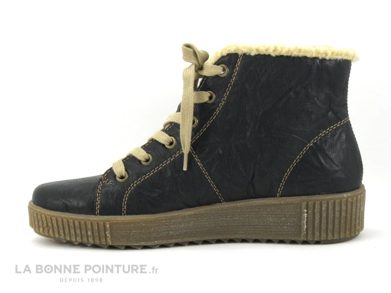 Remonte R7980-01 Noir Marron Beige - Basket Montante Femme 5 Remonte R7980-01 Noir Marron Beige - Basket Montante Femme – Image 3