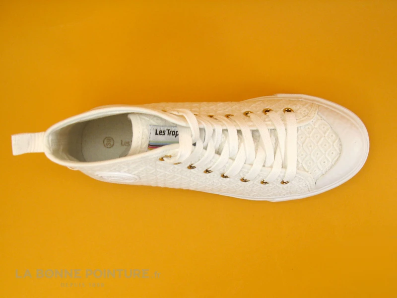Tropeziennes MOLOKAI Blanc Broderie - 42551 - Basket Montante 8 Tropeziennes MOLOKAI Blanc Broderie - 42551 - Basket Montante – Image 6