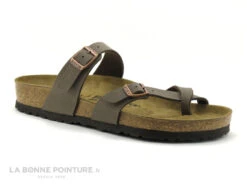 Birkenstock MAYARI Birko Flor Nubuck Mocca BK071061 - Tong