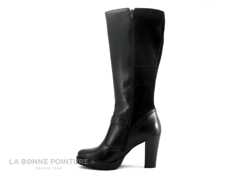 Shoelab 3313 Rosalia - Botte Noire Talon Haut 5 Shoelab 3313 Rosalia - Botte Noire Talon Haut – Image 3