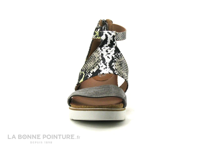 Martina Buraro 866026 Serpent Chiaro Kaki - Sandale Compensee 4 Martina Buraro 866026 Serpent Chiaro Kaki - Sandale Compensee – Image 2