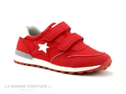 SK8 By Bopy TELEMAN Rouge - Basket Enfant Brides Velcro