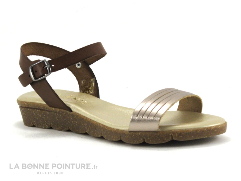 Valerias 6112 - Nu-pieds Or - Marron 3 Valerias 6112 - Nu-pieds Or - Marron