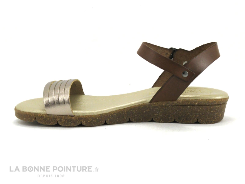 Valerias 6112 - Nu-pieds Or - Marron 5 Valerias 6112 - Nu-pieds Or - Marron – Image 3