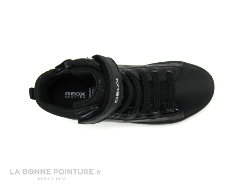 Geox J164NA GISLI Noir Argent - Etoiles - Basket Montante Fille 8 Geox J164NA GISLI Noir Argent - Etoiles - Basket Montante Fille – Image 6