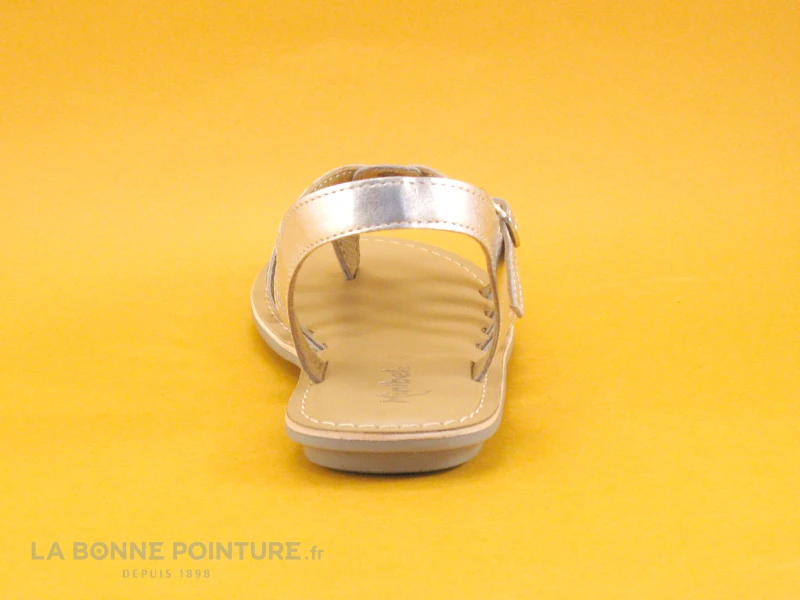 Minibel LOTUS Silver - Sandale Spartiate Fille Cuir Argent 6 Minibel LOTUS Silver - Sandale Spartiate Fille Cuir Argent – Image 4