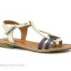 Bellamy TILOU Or Marine - Sandale Cuir Fille