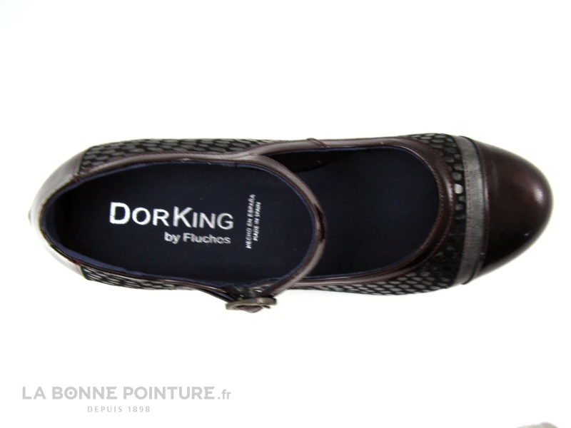 Dorking RODIN Noir Bordeaux Gris - Escarpin Avec Bride 8 Dorking RODIN Noir Bordeaux Gris - Escarpin Avec Bride – Image 6