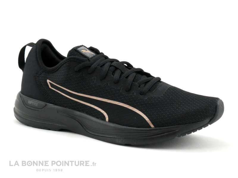 Puma ACCENT Black Rose Gold 195515 - Basket Sport Femme 3 Puma ACCENT Black Rose Gold 195515 - Basket Sport Femme