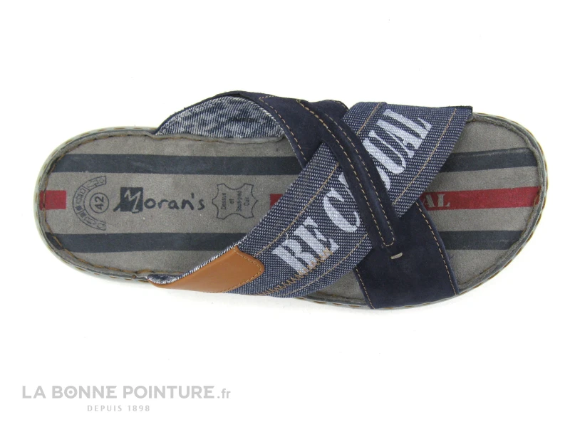 Morans TABRIL Marine - Bleu Jean - Mules Homme 5 Morans TABRIL Marine - Bleu Jean - Mules Homme – Image 3