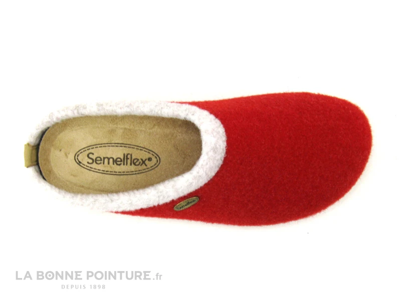 Semelflex DOLOMITE Rouge - Pantoufle Femme Avec Semelle Amovible 7 Semelflex DOLOMITE Rouge - Pantoufle Femme Avec Semelle Amovible – Image 5