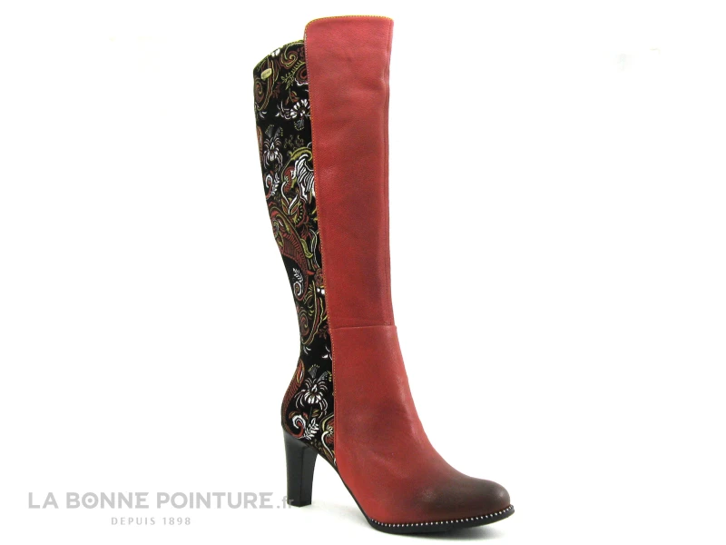 Laura Vita ALCBANEO 229G Rouge - Noir - Botte Talon Haut 3 Laura Vita ALCBANEO 229G Rouge - Noir - Botte Talon Haut