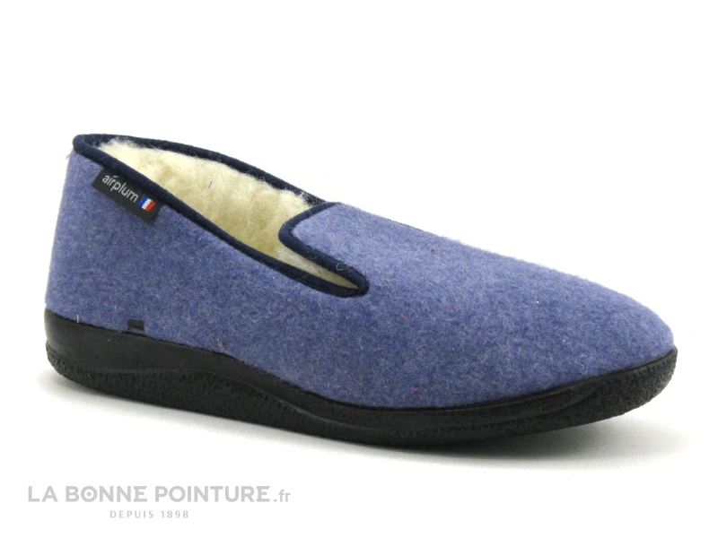 Airplum WECOLO Bleu - Charentaise Homme Interieur Laine 5 Airplum WECOLO Bleu - Charentaise Homme Interieur Laine – Image 3
