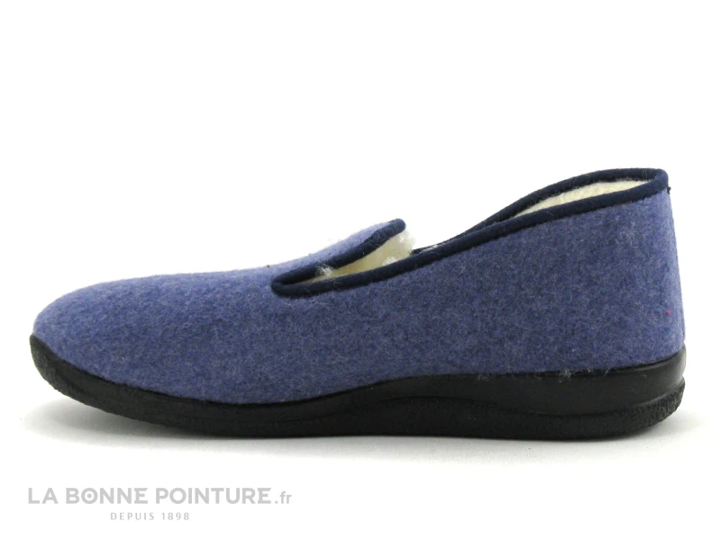 Airplum WECOLO Bleu - Charentaise Homme Interieur Laine 4 Airplum WECOLO Bleu - Charentaise Homme Interieur Laine – Image 2