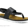TBS BARTOLI C7004 Noir - Sandale Avec Entre-doigt