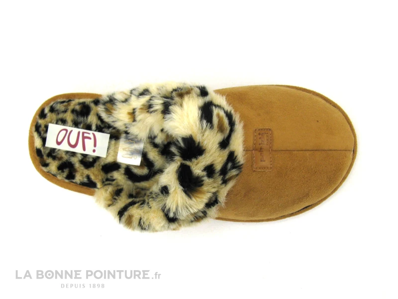 Ouf AZ81 Preside Camel - Fourrure Leopard - Pantoufle Mule Femme 5 Ouf AZ81 Preside Camel - Fourrure Leopard - Pantoufle Mule Femme – Image 3