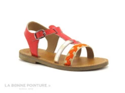 Wipop RAIMANIE Corail Or Orange - Nu-pieds Fille