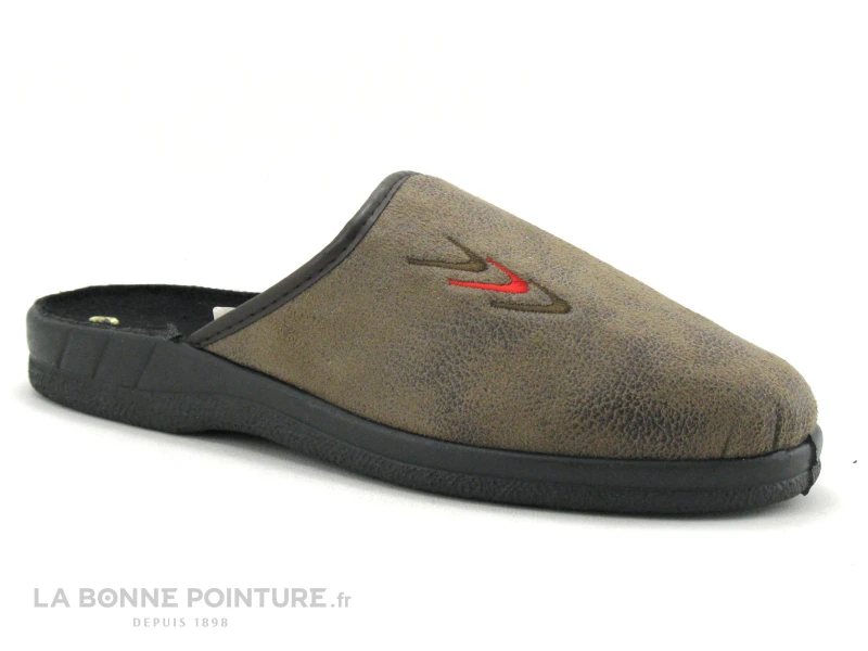 Lollans - Pantoufle Mule Homme Marron - 002B 3 Lollans - Pantoufle Mule Homme Marron - 002B