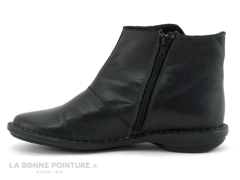 Morans GRINGE Noir - Boots Femme Cuir Noir - Interieur Chaud 5 Morans GRINGE Noir - Boots Femme Cuir Noir - Interieur Chaud – Image 3