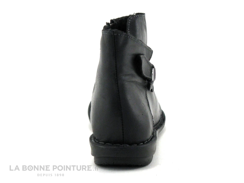 Morans GRINGE Noir - Boots Femme Cuir Noir - Interieur Chaud 6 Morans GRINGE Noir - Boots Femme Cuir Noir - Interieur Chaud – Image 4