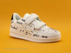 Petit Genie ES4075J Blanc - Tachetee Noir Et Jaune - Basket Velcro Fille -Chaussures Séries Magasin cd24607c73b9e66c561f35ea11d5d5ef img 3644.jpg 151538