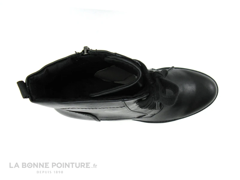 Marco Tozzi 2-25204-27 - Bottine Noire A Lacet Avec Talon Haut Epais 8 Marco Tozzi 2-25204-27 - Bottine Noire A Lacet Avec Talon Haut Epais – Image 6