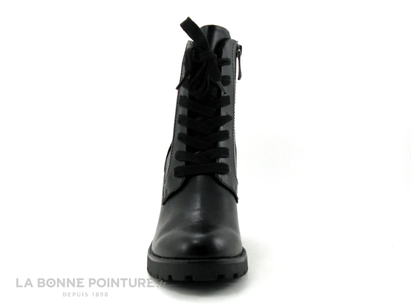 Marco Tozzi 2-25204-27 - Bottine Noire A Lacet Avec Talon Haut Epais 4 Marco Tozzi 2-25204-27 - Bottine Noire A Lacet Avec Talon Haut Epais – Image 2