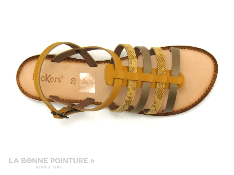 Kickers DIXON Jaune Serpent - 695571-30-73 - Sandale 8 Kickers DIXON Jaune Serpent - 695571-30-73 - Sandale – Image 6