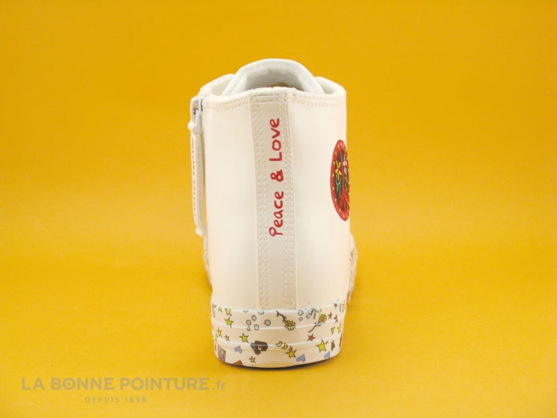 Dockers Gensheimer Peace And Love - 36UR911-610 - BLANC - Basket Montante 6 Dockers Gensheimer Peace And Love - 36UR911-610 - BLANC - Basket Montante – Image 4