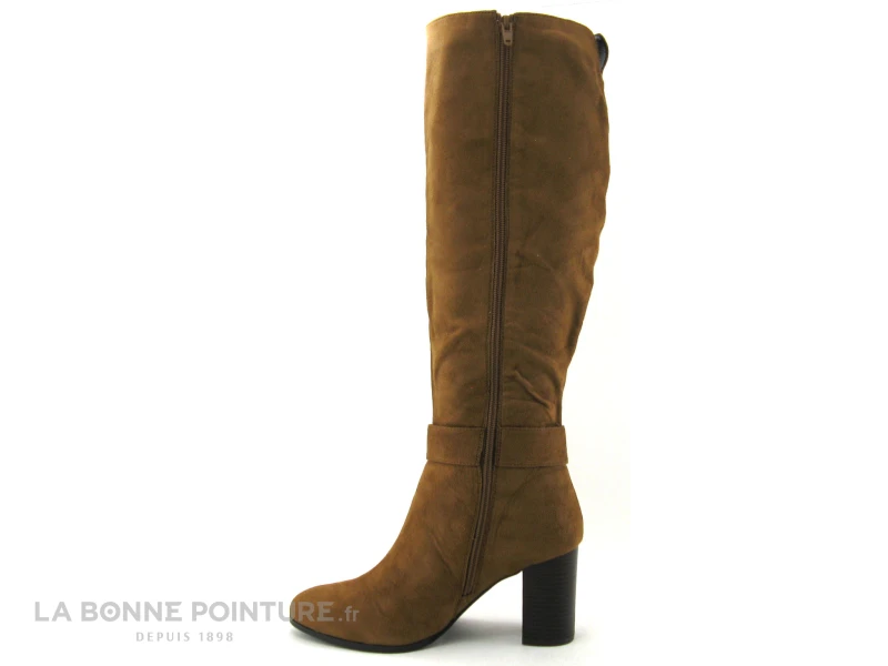 The Divine Factory QL4550 Camel - Botte Marron Talon Haut 4 The Divine Factory QL4550 Camel - Botte Marron Talon Haut – Image 2