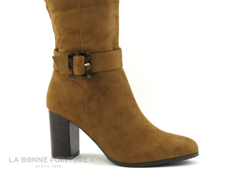 The Divine Factory QL4550 Camel - Botte Marron Talon Haut 6 The Divine Factory QL4550 Camel - Botte Marron Talon Haut – Image 4
