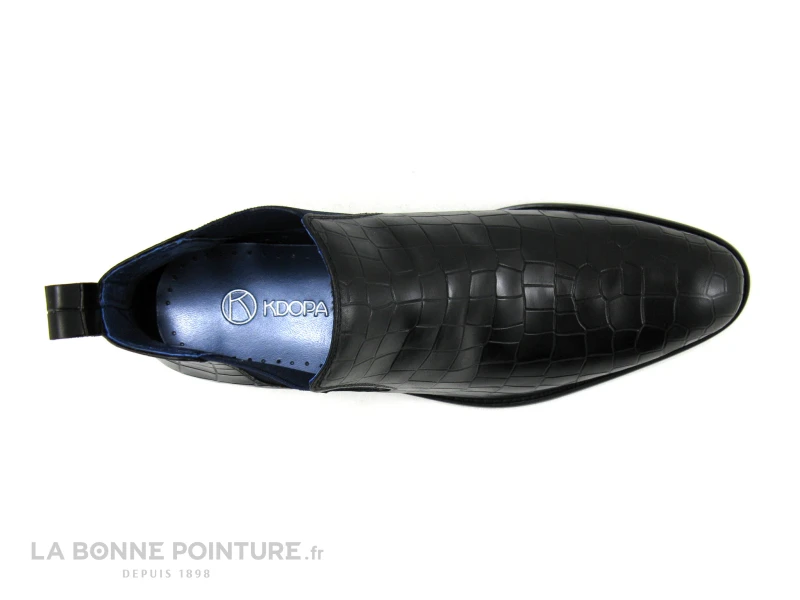 Kdopa MURRAY Noir - Boots Chelsea Homme Aspect Cuir Croco 8 Kdopa MURRAY Noir - Boots Chelsea Homme Aspect Cuir Croco – Image 6
