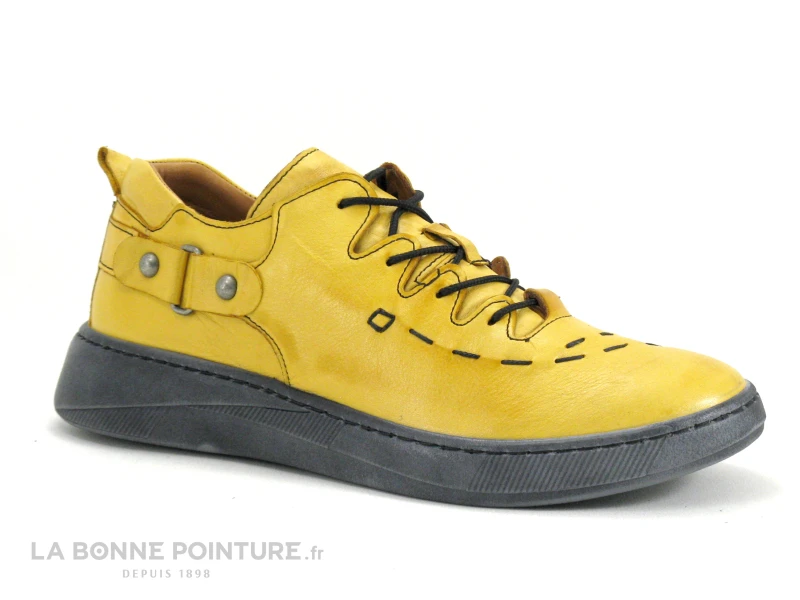 Karyoka BOBER Jaune - Chaussure Basse Femme Cuir Jaune 3 Karyoka BOBER Jaune - Chaussure Basse Femme Cuir Jaune