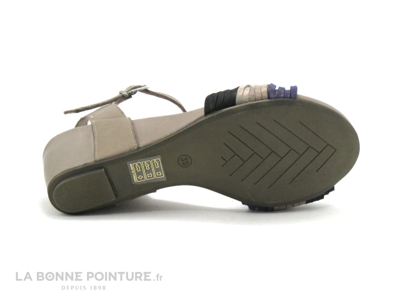 Tiurai COMPLIMENT Beige - Bleu - Noir - Sandale 9 Tiurai COMPLIMENT Beige - Bleu - Noir - Sandale – Image 7