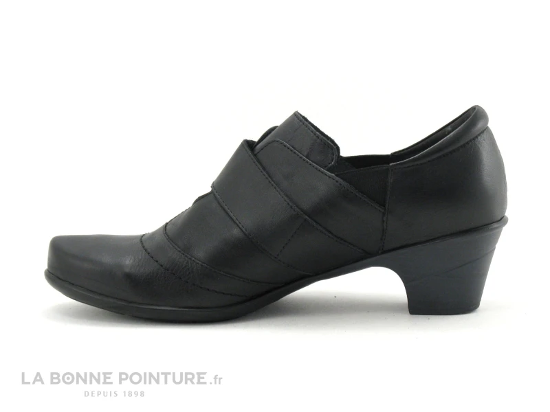 Geo Reino CESITA Fripe Noir - Escarpin Petit Talon - Bride Velcro 5 Geo Reino CESITA Fripe Noir - Escarpin Petit Talon - Bride Velcro – Image 3