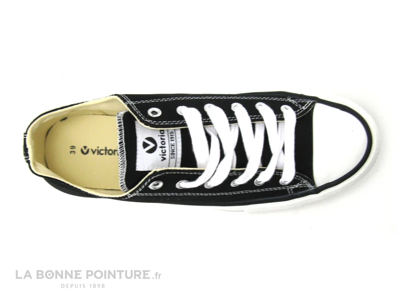 Victoria 06550 Noir - Basket Basse Toile Noire 8 Victoria 06550 Noir - Basket Basse Toile Noire – Image 6