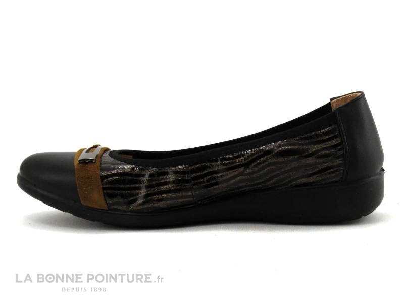 Inea SACHET Zebre Noir Marron - Ballerine Souple 5 Inea SACHET Zebre Noir Marron - Ballerine Souple – Image 3