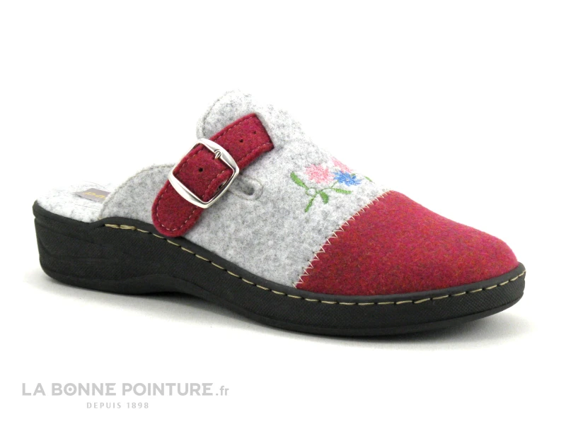 Patrizia Azzi Recycle - PATOI - Gris - Bordeaux - Pantoufle Mule Femme 7 Patrizia Azzi Recycle - PATOI - Gris - Bordeaux - Pantoufle Mule Femme – Image 5