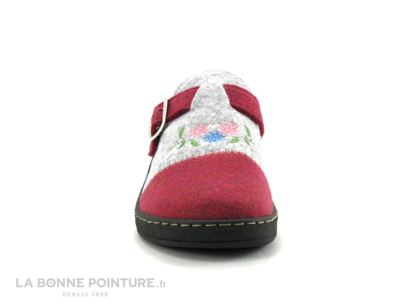 Patrizia Azzi Recycle - PATOI - Gris - Bordeaux - Pantoufle Mule Femme 4 Patrizia Azzi Recycle - PATOI - Gris - Bordeaux - Pantoufle Mule Femme – Image 2