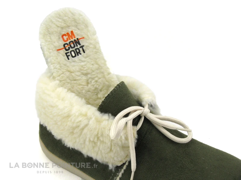 CM Confort Altymar 10139 - 55375000 - Kaki - Chausson Fourre Femme 5 CM Confort Altymar 10139 - 55375000 - Kaki - Chausson Fourre Femme – Image 3