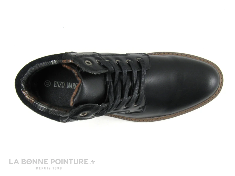 Enzo MARCONI NH4570 Noir - Boots Homme Noires 8 Enzo MARCONI NH4570 Noir - Boots Homme Noires – Image 6