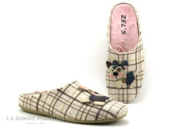 Zels 41162 Beige Carreaux - Chiens - Pantoufle Mule Femme 10 Zels 41162 Beige Carreaux - Chiens - Pantoufle Mule Femme -Chaussures Séries Magasin cd24607c73b9e66c561f35ea11d5d5ef img 5291.jpg 178009