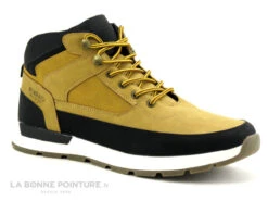 Broker And Co 2063 Camel Noir - Chaussure Montante Homme