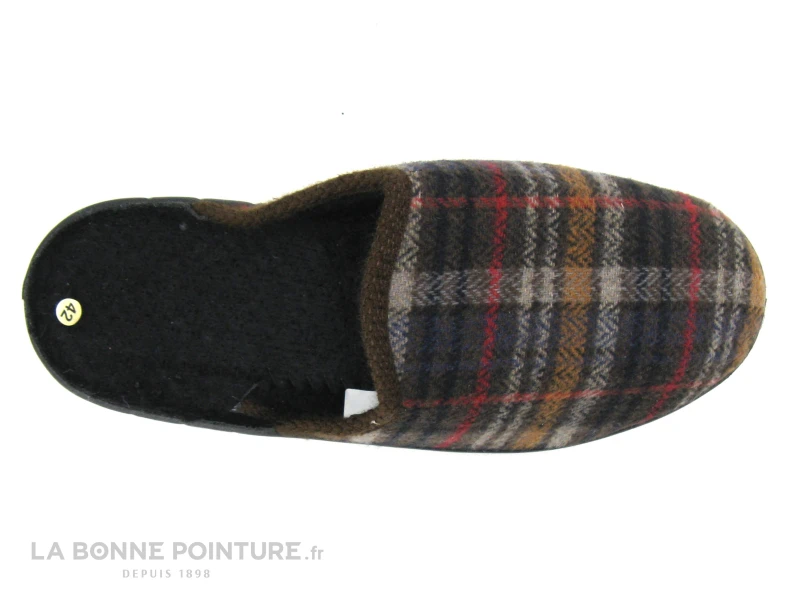 Lollans 002 22144 - Ecossais Marron - Pantoufle Mule Homme 4 Lollans 002 22144 - Ecossais Marron - Pantoufle Mule Homme – Image 2
