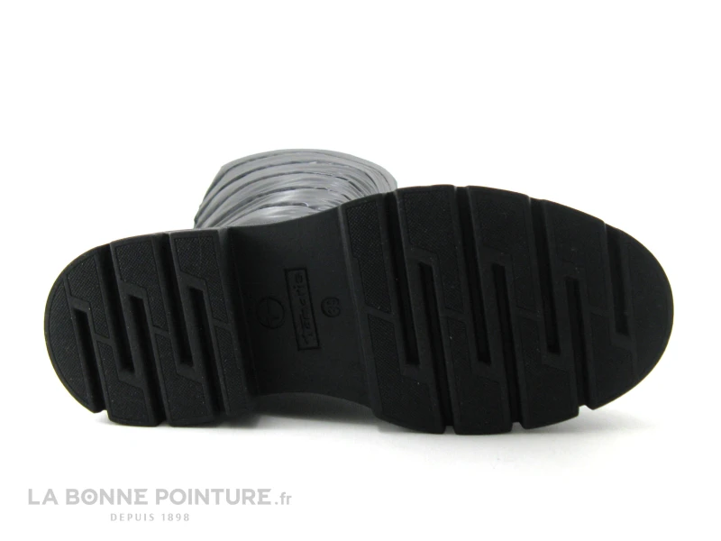Tamaris -26629-29 Black Shiny - Botte Noire - Semelle Epaisse 9 Tamaris -26629-29 Black Shiny - Botte Noire - Semelle Epaisse – Image 7