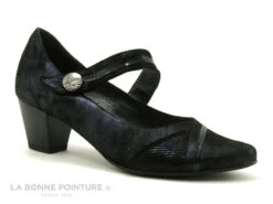 Geo Reino OLEPI - Bleu Marine Metallise - Escarpin Avec Bride