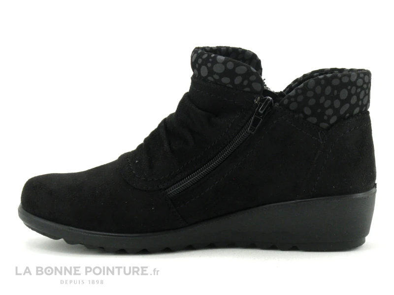 Sweet R 548-04-014-0 - Noir - Pois Gris - Bottine Femme 4 Sweet R 548-04-014-0 - Noir - Pois Gris - Bottine Femme – Image 2