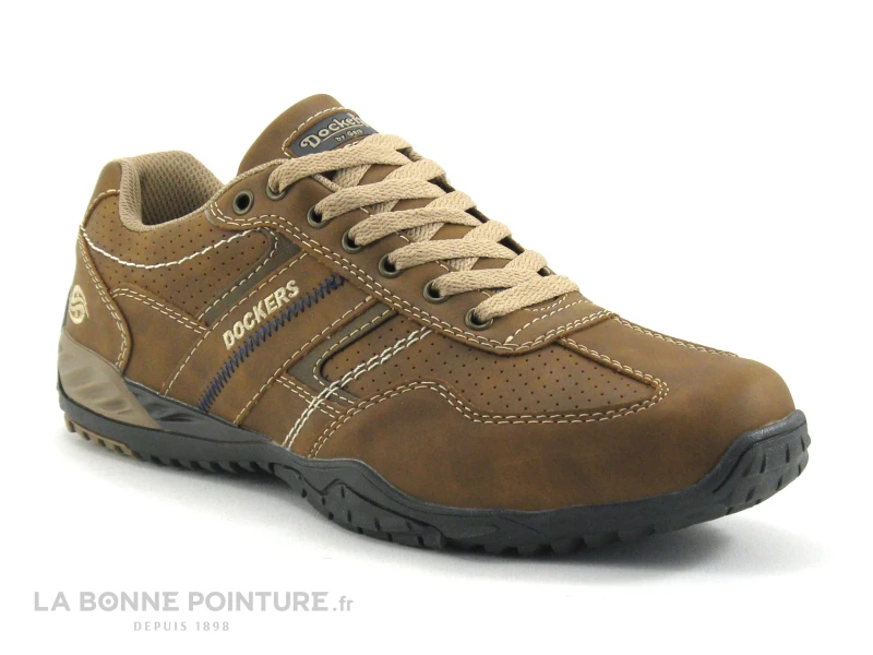 Dockers 44BN010 650 470 Cognac - Basket Homme Marron Clair 3 Dockers 44BN010 650 470 Cognac - Basket Homme Marron Clair
