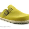 Morans JOKELA Moutarde - Sabot Mode Femme Cuir Jaune