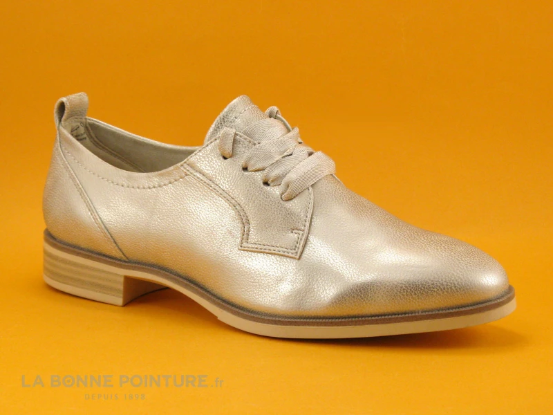 Tamaris 1-23204-20 Light Gold - Derby Femme Metallise 3 Tamaris 1-23204-20 Light Gold - Derby Femme Metallise